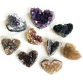Wholesale Heart Shape Natural Purple Crystal Geode Cluster Healing Uruguay Amethyst Geode Heart for Decoration
