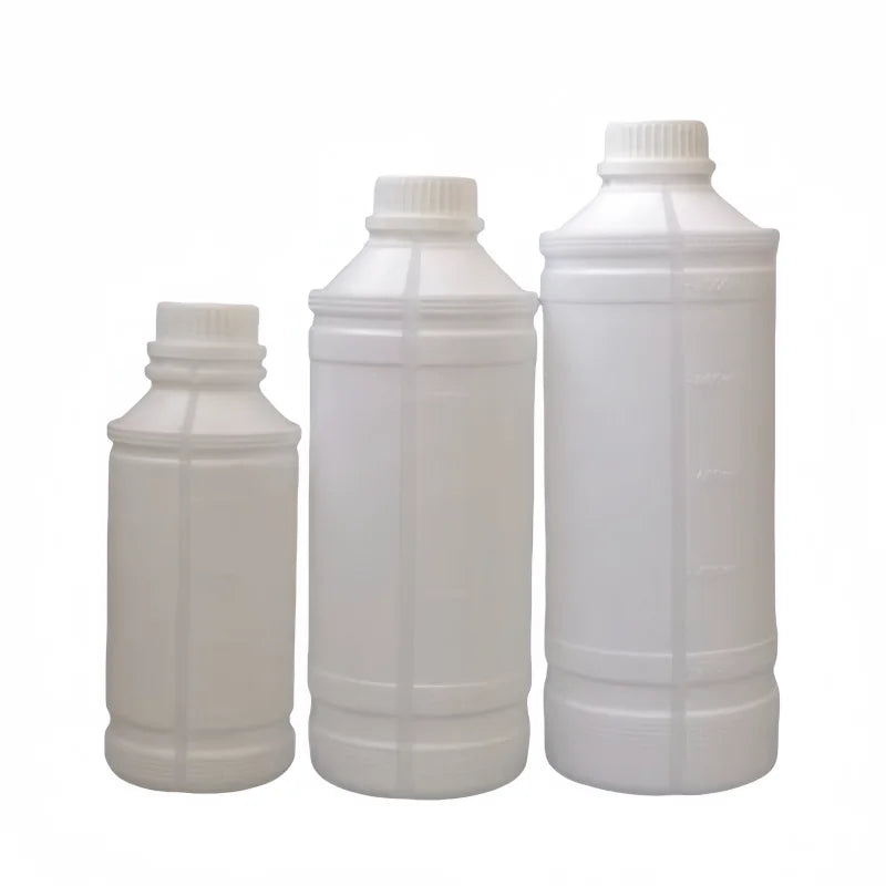 Wholesale 500ml 1000ml 1200ml 1L 1.2L HDPE Plastic Chemical Bottle with Liquid Level Line Scale Mark