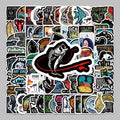 100PCS Waterproof Go Fishing Graffiti Sticker UV Resistance for Car Bottle Skateboard Decorative Sticker