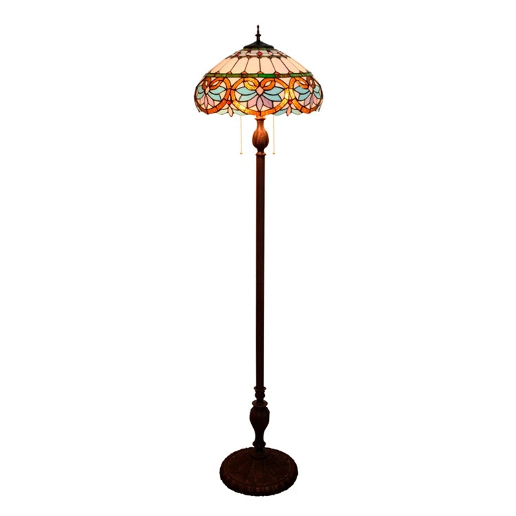 Tiffany Vintage Style Floor Lamp Decorative Lampara Lampe Giant Downing Bronze Corner American Led Floor Lamp MegaBDM