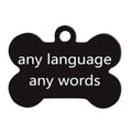 Multi-color Alloy UV Laser Pet ID Tags New Blank Bone Colorful Dog Tag Pet Id Tag Cat Tag
