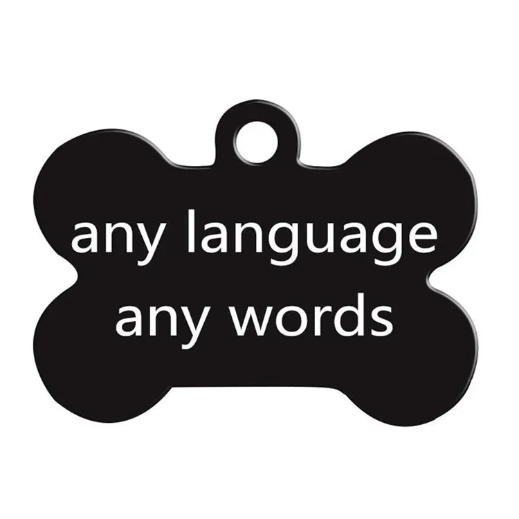 Multi-color Alloy UV Laser Pet ID Tags New Blank Bone Colorful Dog Tag Pet Id Tag Cat Tag
