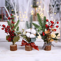 O-X0182 Wholesale Artificial Flowers Christmas Decoration Tree Christmas Table Decoration Xmas Festival Gift Mini Christmas Tree