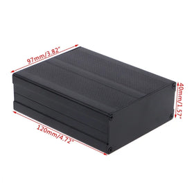 Black Aluminum DIY Electronic Project Box Enclosure 120x97x40mm Instrument for Case Custom Fabrication Services