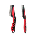 New Design Custom Logo Double Rows Cat Hair Pin Comb Dog Pet Flea Grooming Comb