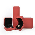Black Vintage Leather Jewelry Box Luxurious Paper Hot Stamped Bracelet Earring Necklace and Ring Packaging for Gifting