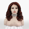Celebrity 16inch Short bob Cut Solid Color Red Hair Matte Heat Resistant Fiber Synthetic Wigs Vendor