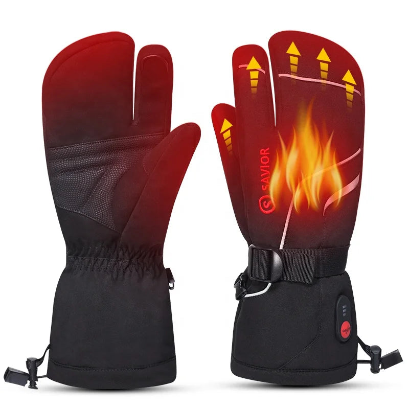 Hot Selling Promotion Winter Heated Gloves Rechargeable Electric Gloves Touch Screen Snowmobile Gloves MegaBDM