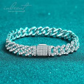 Silver 925 Original Total 5 Carat Brilliant Cut Diamond Test Past All D Color Moissanite Bracelet Chain for Wedding Fine Jewelry
