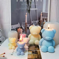 Early Riser Hot Selling Bear Scented Candle Silicone Mold DIY Chocolate Moulds Decoration Fondant Cake Tools for Candle Making