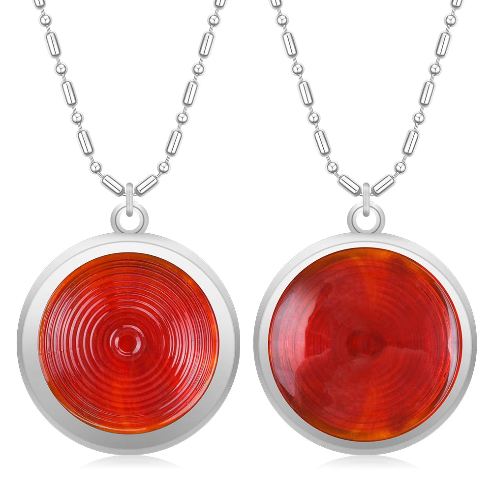 Wholesale Classic Stainless Steel 10K Gold Plated Bezel Setting Bio Design Positive Energy Pendant in 3 Colors Unisex Gift