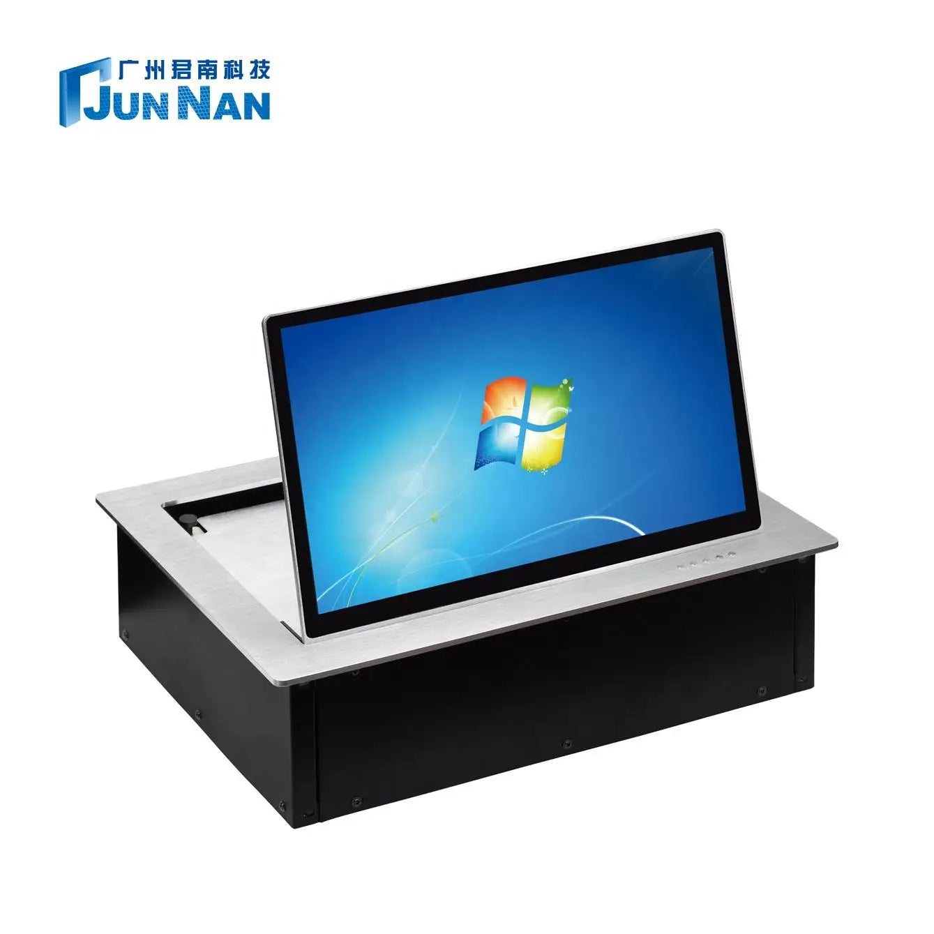 15.6inch Motorized Flip-Up Pop up Hidden Computer LCD Monitor Lift for Smart Paperless Conference System Office
