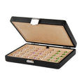 Wholesale Suede Set Chain Box Rectangular Naked Diamond Storage for Necklaces Pendants Plastic Jewelry Leather Storage Spot