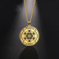 Custom Archangel Metatron Angel of Life Seal Solomon Pendants Necklace for Men Laser Stainless Steel Jewelry Viking Necklaces