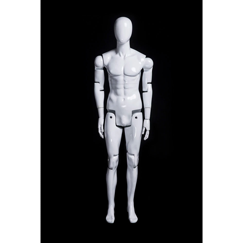 Museum Display Male Full Body Articulated Mannequin With Movable Joints