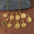 Wholesale 18K Gold Plated Stainless Steel Religious Jesus Sun Virgin Mary Charms for Children's Jewelry Making Men's Jewelry