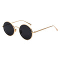 8343 Customized Logo Retro Multi-Color Sunglasses Gold & Silver Metal Frame Punk Style Fashionable Accessory for Men & Women