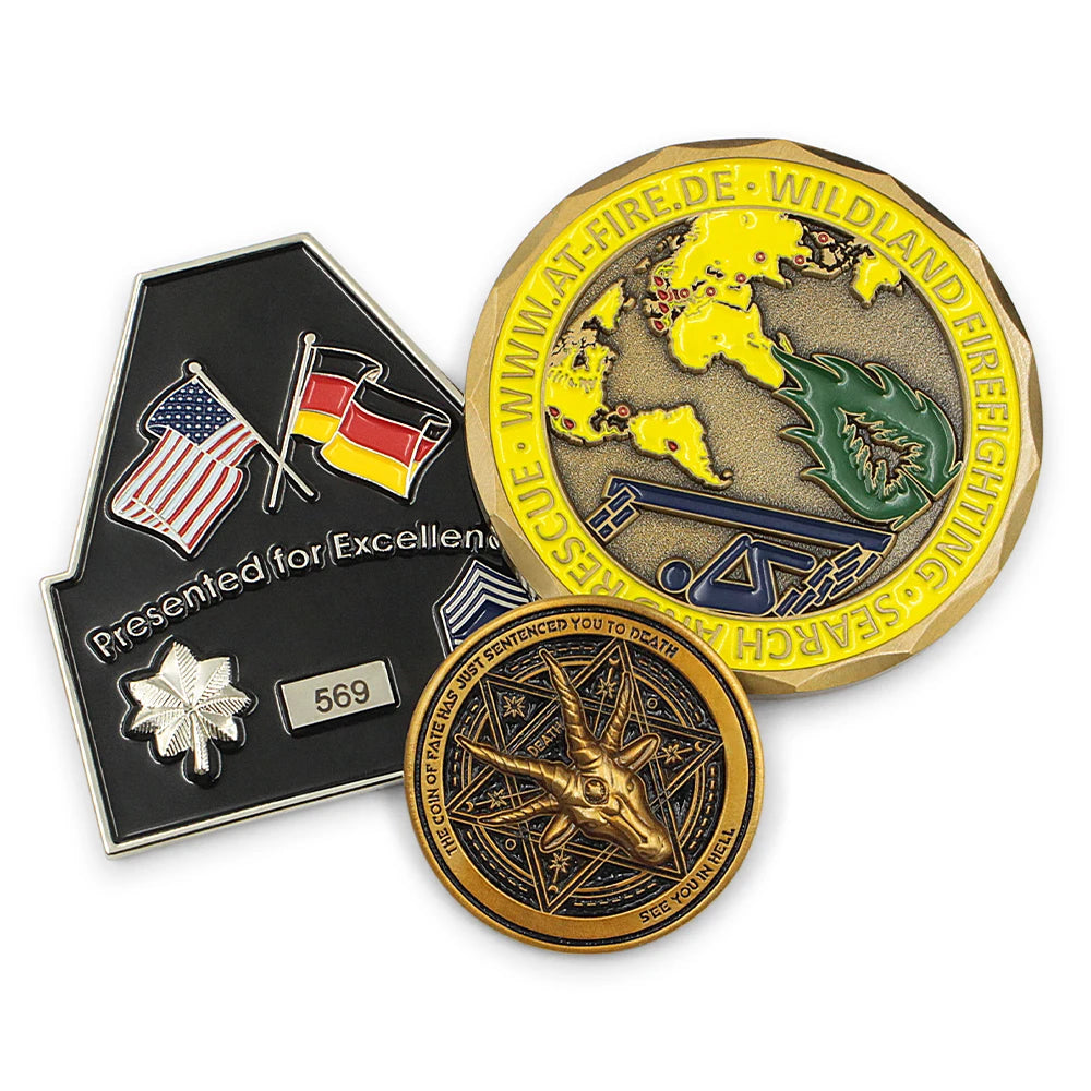 Antique Zinc Alloy Challenge Coin Custom Made Modern Souvenir Personalized Commemorative Copper Brass Holder Available Metal