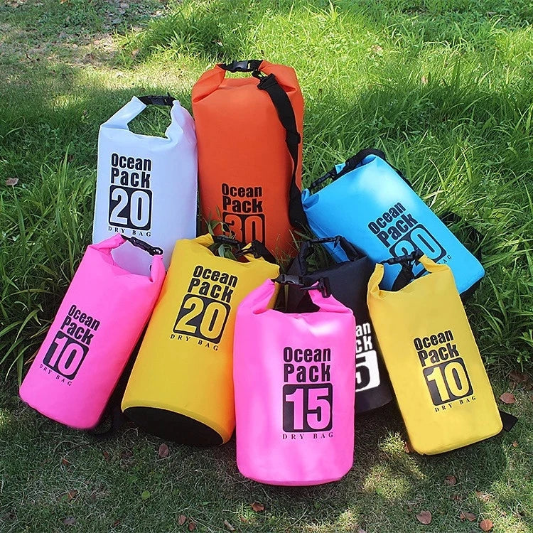 Waterproof Dry Bag Roll Top Dry Compression Sack Keeps Gear Dry for Kayaking Beach Rafting Boating Hiking Camping