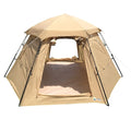 Waterproof Four-season Aluminum Alloy Park Automatic Hexagonal One Bedroom Tent Big Space for 4 Person Automatic Pop Tent MegaBDM