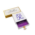 Custom Logo Luxury Pink Glitter Paper Nail Packaging Box Eyelash Drawer with Embossing Empty Bulk Jewelry Box