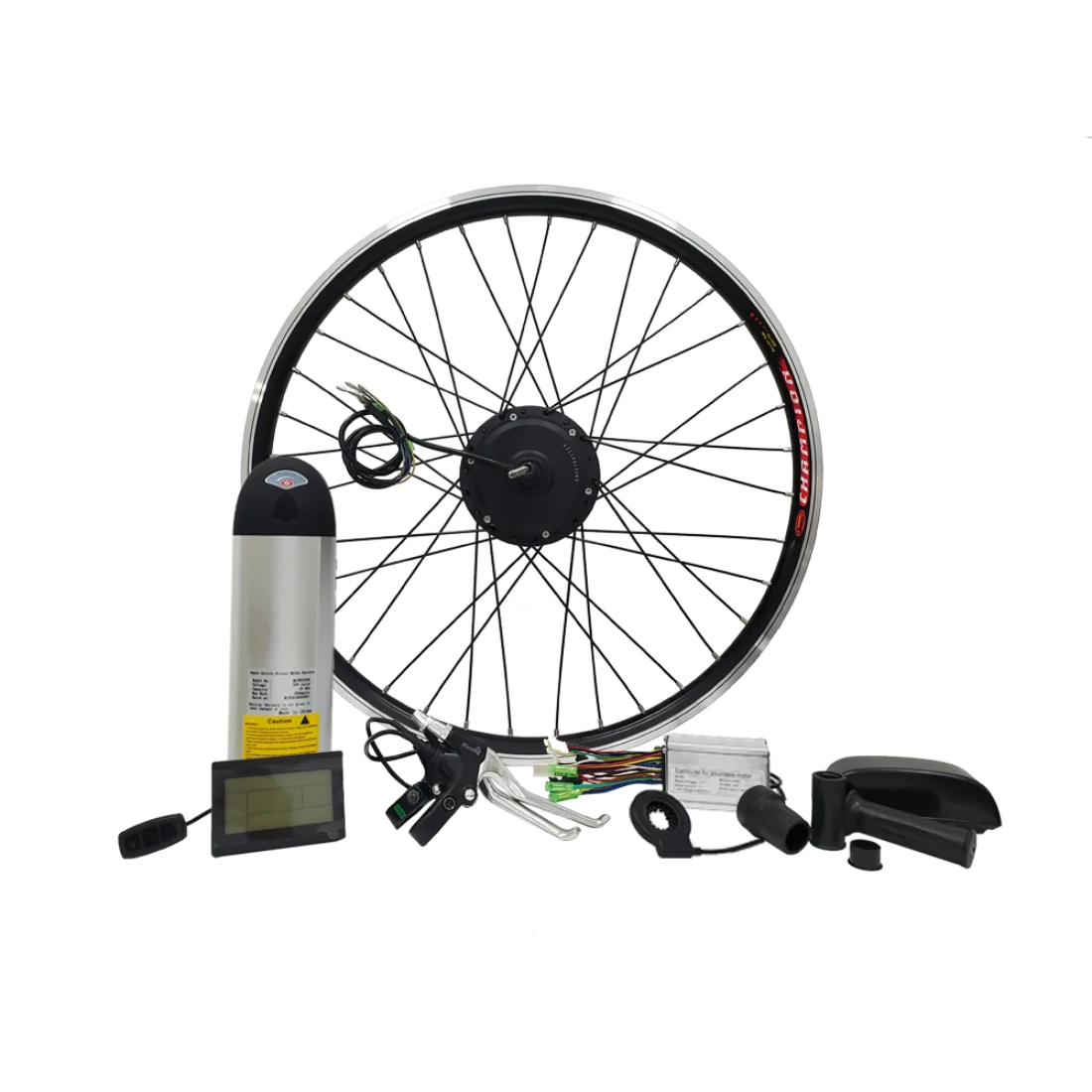 Electric Bicycle Water Bottle Battery Kit 36V 250W 16-29 Inch Geared Motor Wheel Ebike Parts With LCD3 Display