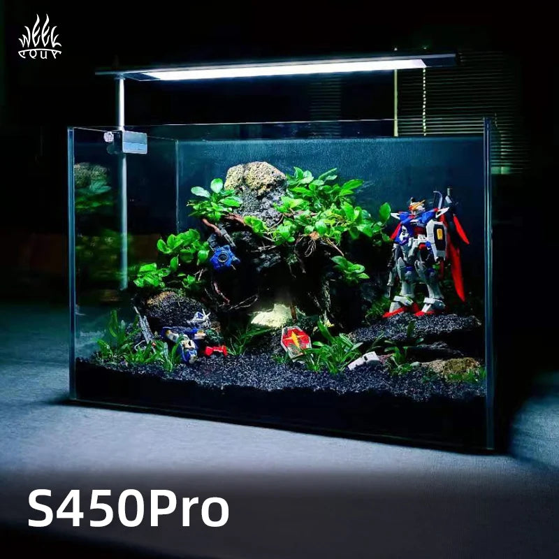 WEEKAQUA S450 S Series Led Plant Light Natural Light RGB Nano Fish tank Plant Growth Full Spectrum Freshwater Aquarium Lamp