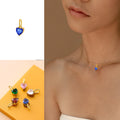 Fashionable Exquisite Stainless Steel Heart Necklace Waterproof 18K Gold Plated Love Necklace Jewelry for Women