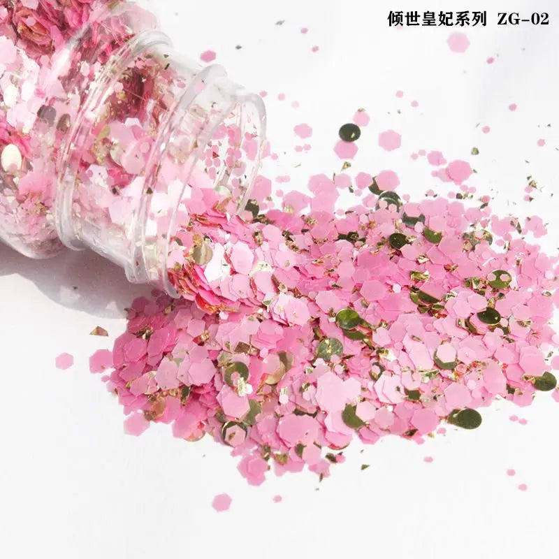 Exclusive Design Poly Cosmetic Grade Super Opal Mix Glitter for Nail Decoration