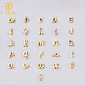 Wholesale Custom Necklace Bracelet Diy Initial Alphabet Stainless Steel Letter Charms for Jewelry Making