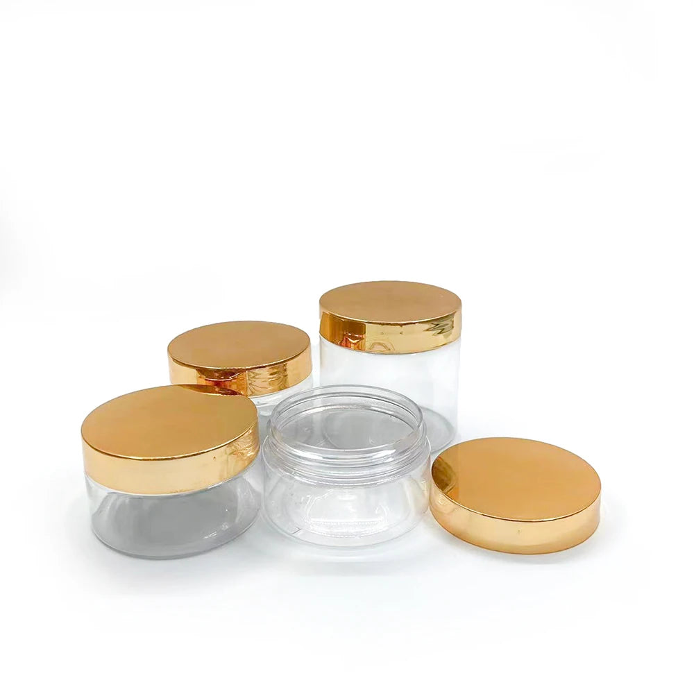 Hot Sale 300ml 500ml Clear Round Butter Jars Packaging Skin Care Cream Plastic Bottles With Lids