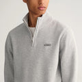 Custom Black Waffle Oversize 1/4 Zip Pullover Funnel Neck Half-Zip Sweatshirt Men's Hoodies