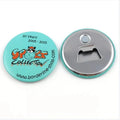 Promotional Souvenir Gifts Durable Modern Round Metal Fridge Magnets Bottle Opener