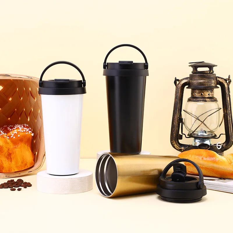 2025 Hot Stainless Steel Double Wall Mug Tumbler Magic Suction & Non-Slip Coffee Vacuum Thermal Water Bottle