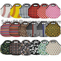 Hot Sale Custom Design Washable Lunch Box Tote Soft Neoprene Office Lady Lunch Bag School Kids Lunch Bags With Zipper