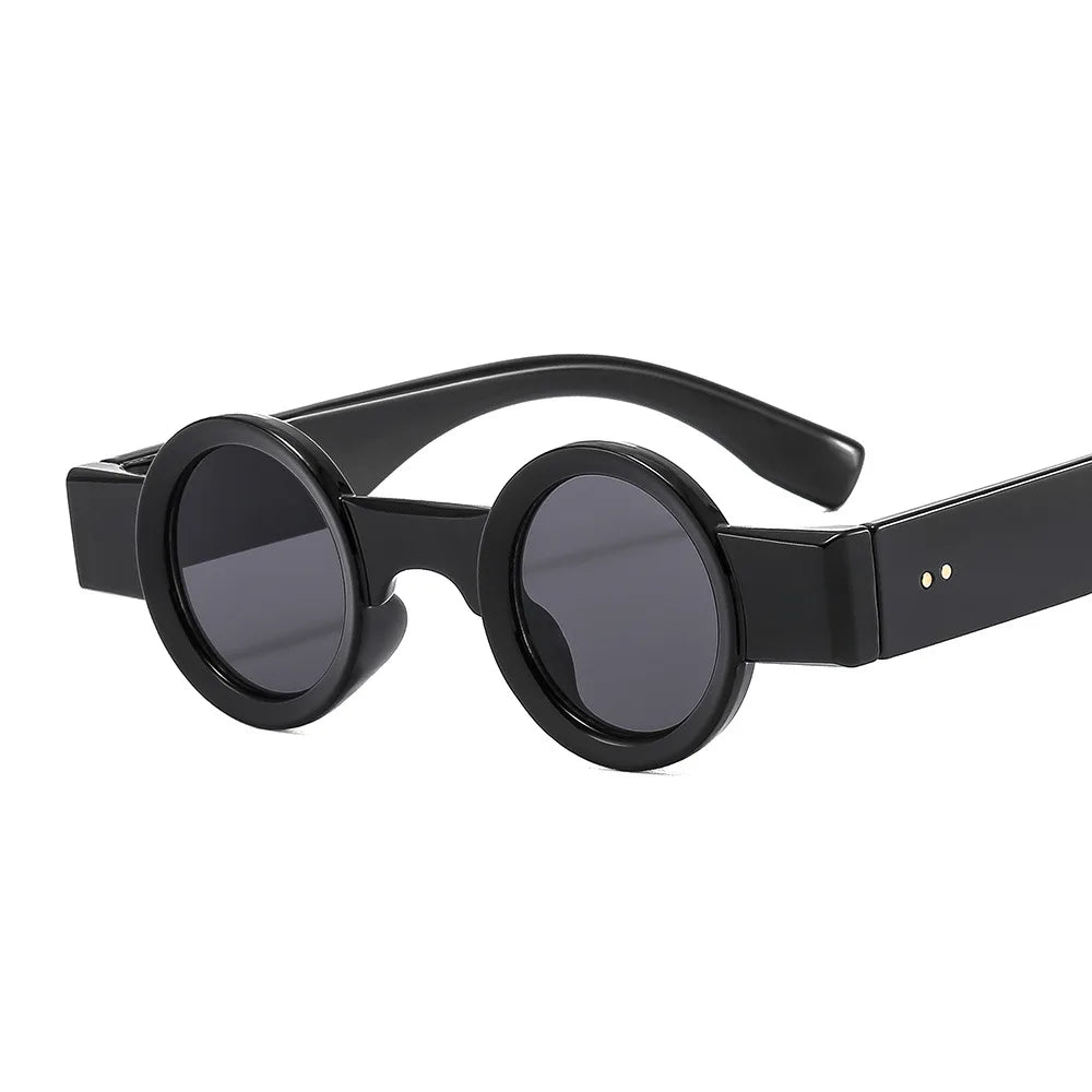 Wholesale Small Round Sun Glasses Mens Shades Hip Hops Punk Sunglasses Women 2023