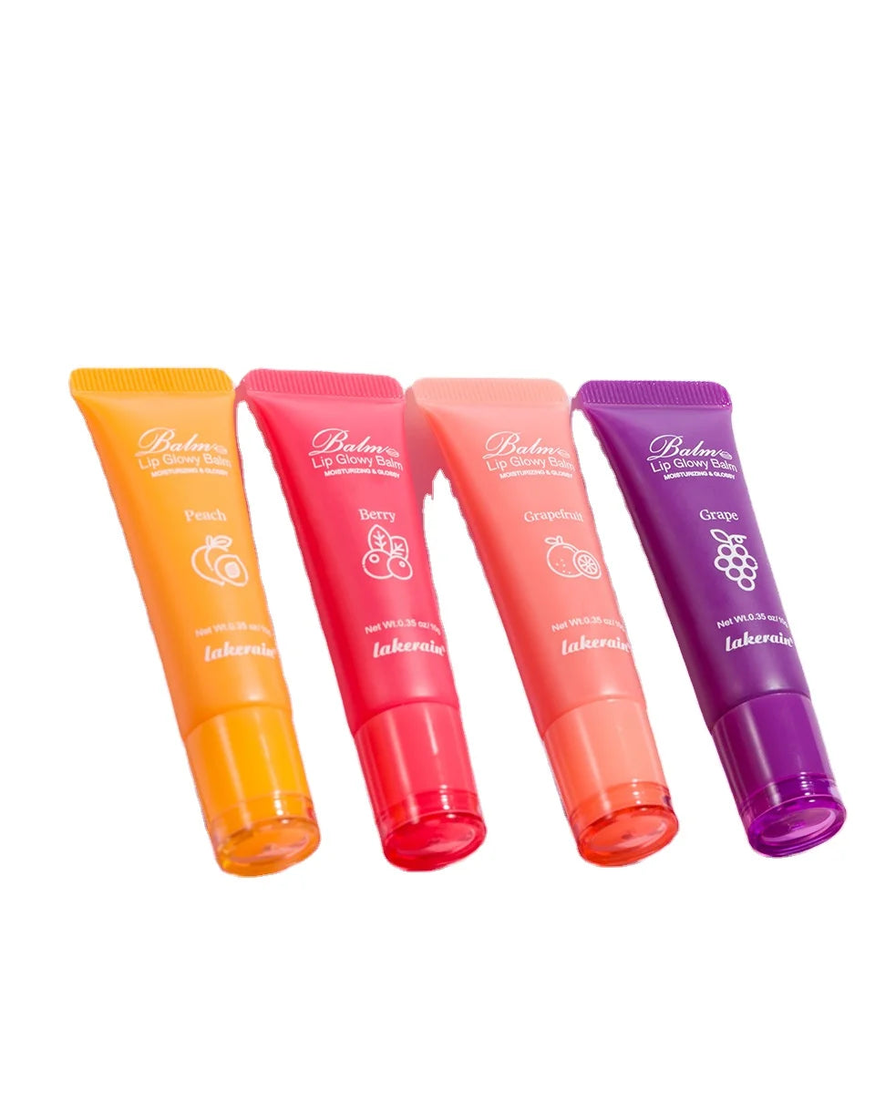 New Arrival Lakerain Shiny Lip Balm Organic Vitamin Lip Balm Nourish Hydrate Moisturizing Lip Balm