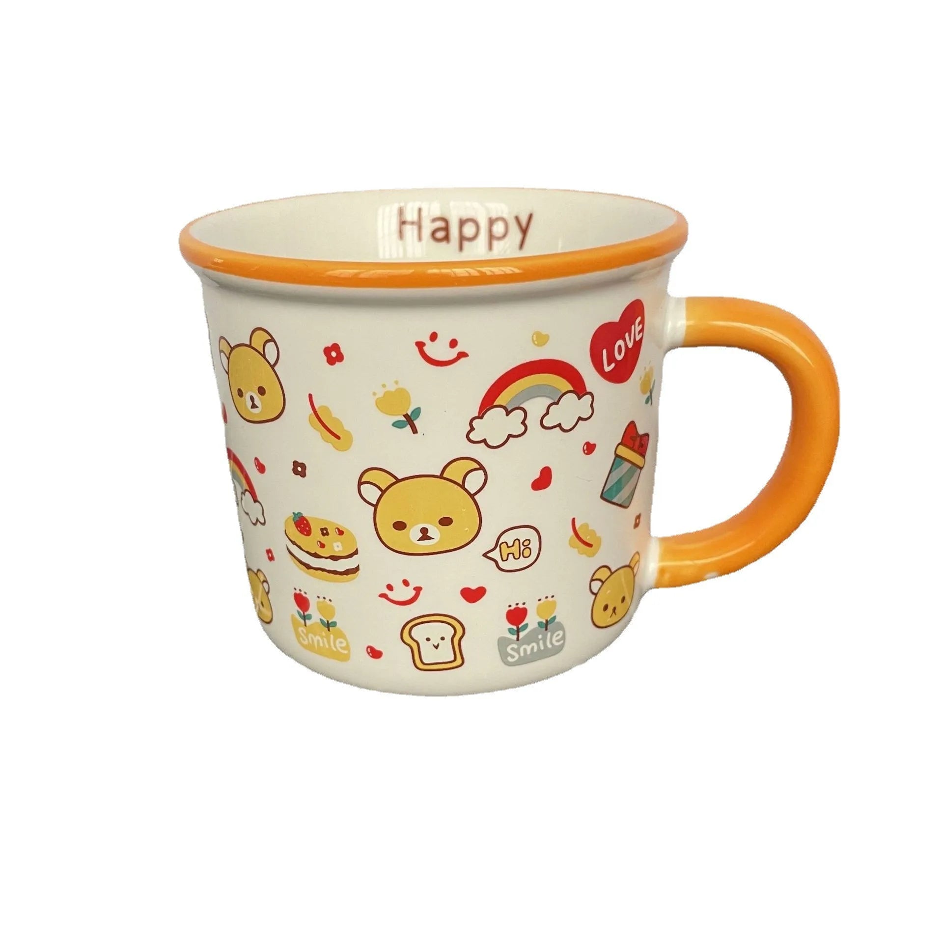 Madou Manufacturers Direct Sales Cute Printing Porcelain Children's Mug for Drinking Milk or Coffee with Lid Wholesale