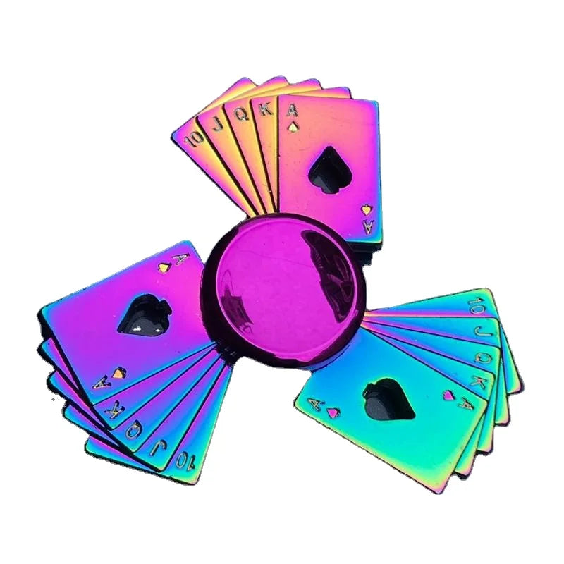 50 Styles Zinc Alloy Fidget Spinners  Metal Hand Spinner Toys for Children'S Gift Under 1 Dollar (Rainbow)