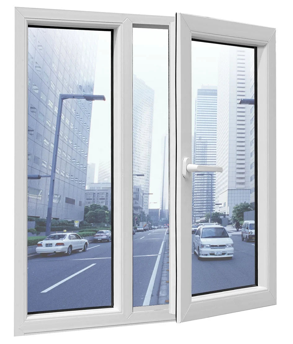 European Modern Design PVC Sliding Windows Customizable Double Glazing Swing Casement for Villas Plastic Frame