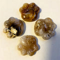 Cheap Price Sale Natural Gemstone Crystal Cat Paw 5cm Cherry Blossom Agate Cat Paw For Gift Decoration