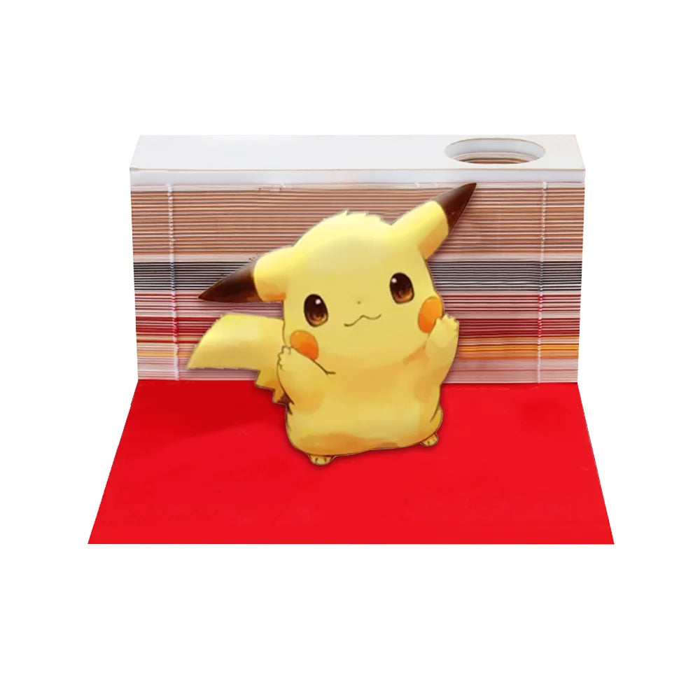 3D Paper Craft Laser Cut Album Bookmark Memo Pad Calendar Sheets Customized Logo Notepad for Gift