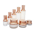 15~120ml Lotion Pump Bottle White Rose Gold Spray Bottle Acrylic Luxury Skincare Packaging Empty 15g 30g 50g Eye Face Cream Jars