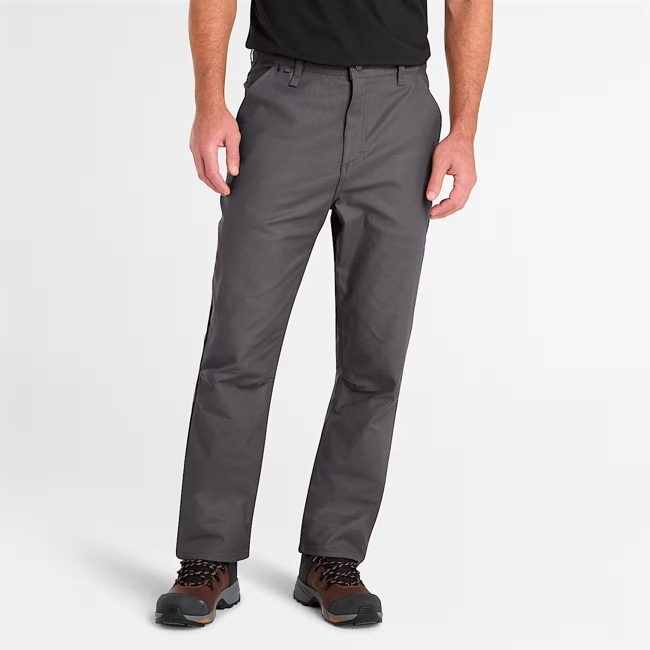Men's Regular Fit Straight Mid Waist Flat Front Chino Pants Pockets Casual Long OEM Service