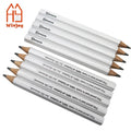 Custom Jumbo White Hexagonal Pencil14CM Length Hotel #2 HB Pencils for School Office & Home