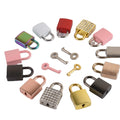Factory Wholesale Small Padlock Square Lock Decoration Gift Travel Suitcase Bag Luggage Metal Diary Notebook Lock With Key