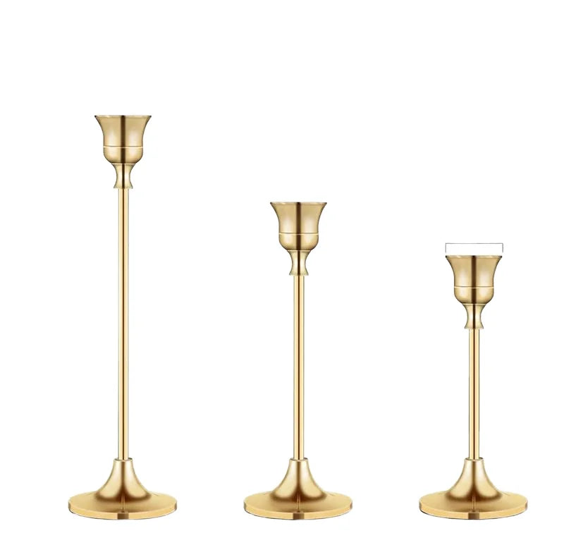 Stick Candle Taper Tealight Metal Pillar Candle Holder