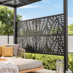 YL METAL Laser Cut Decorative Privacy Panel Metal Fencing Balcony Panel Screen Laser Cutting Panel