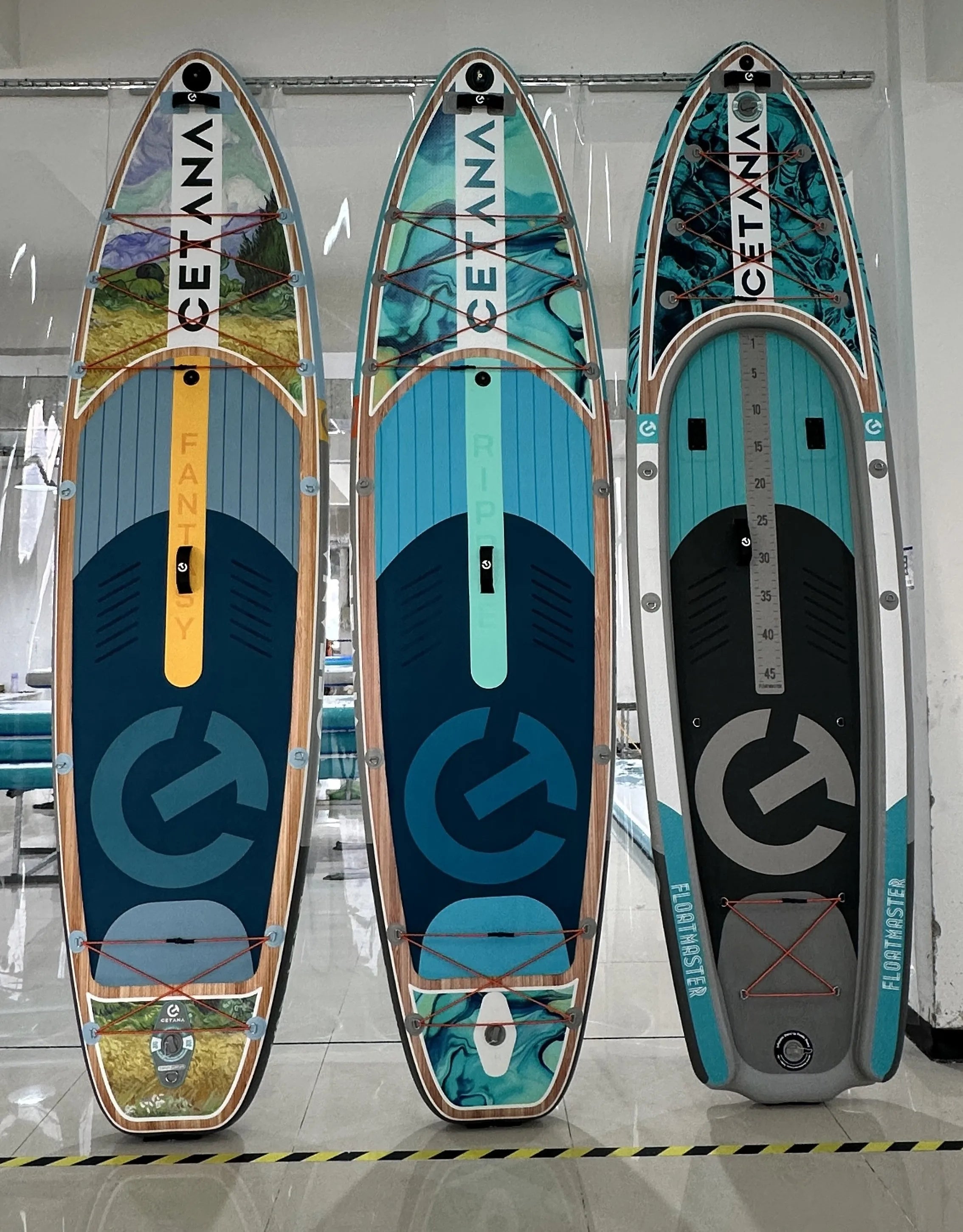 New Design Offshore Waters Inflatable Boat for Fishing 11'6"*35"*7'' Drop Stitch Inflatable Sup Fishing Paddle Board