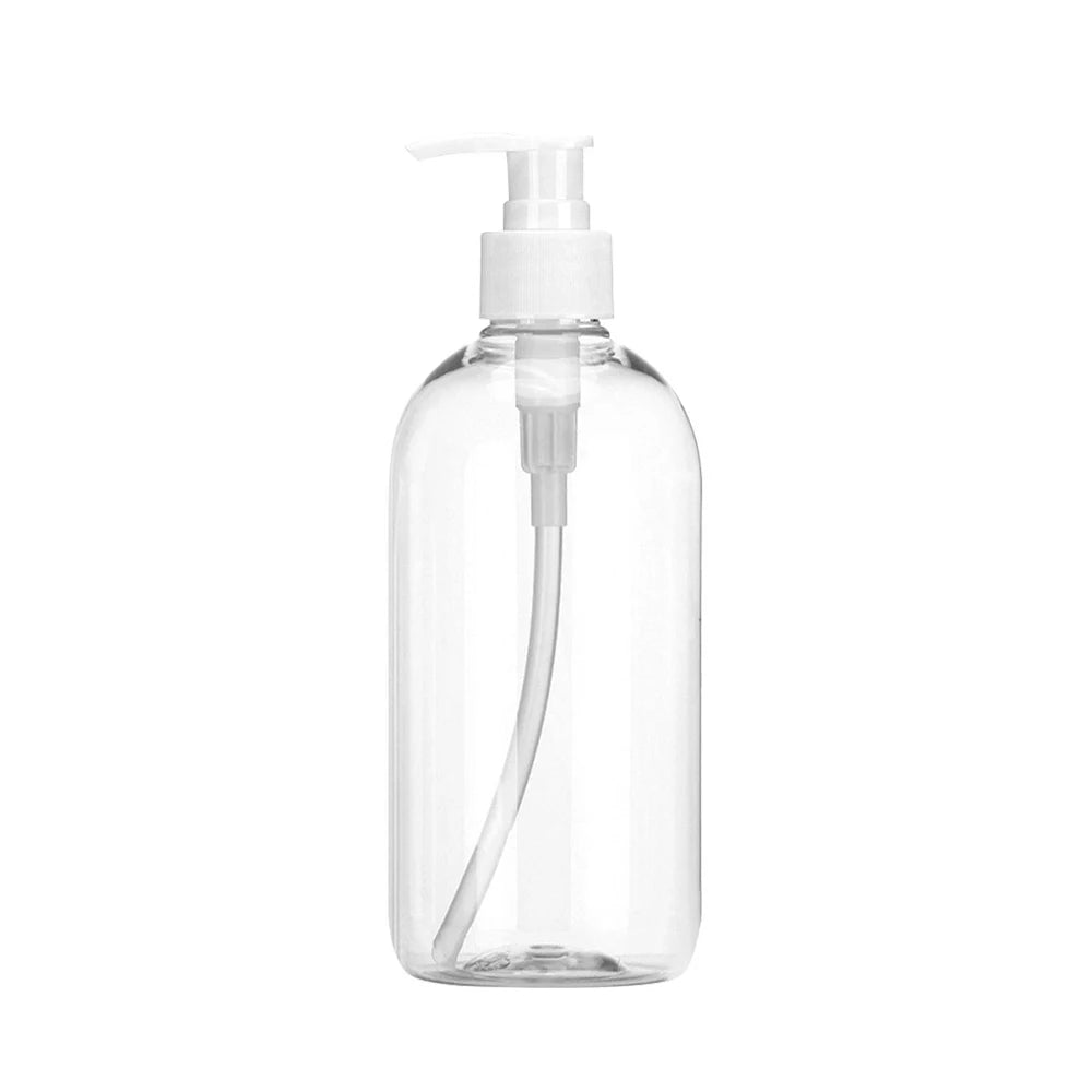 500ml PET Plastic Bottle with Pump Dispenser for Shampoo Shower Gel Liquid Soap Lotion and Cream Industrial Use Packaging